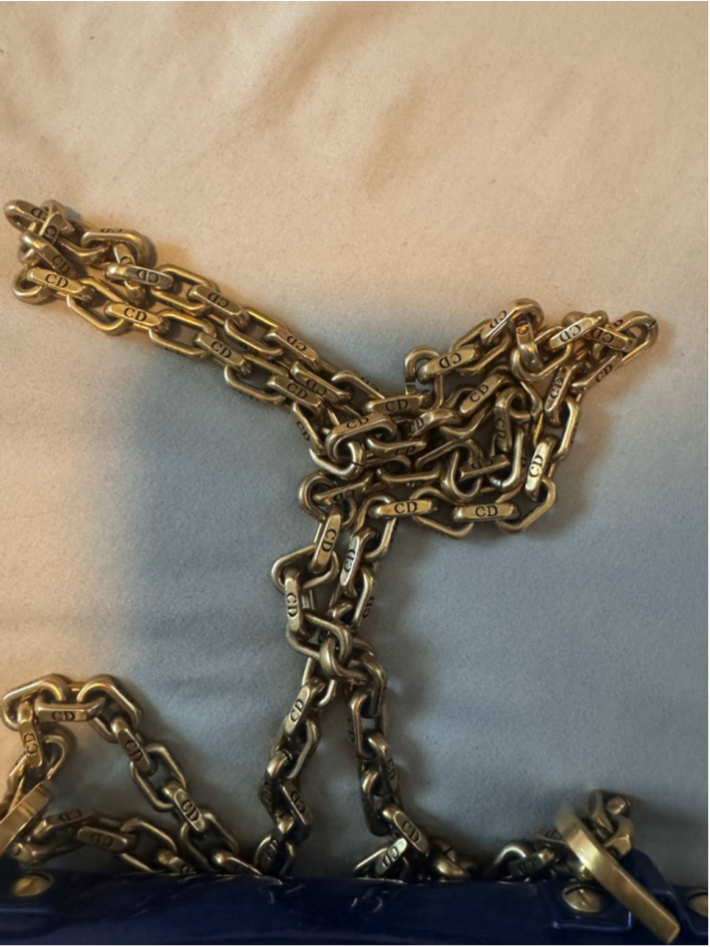 Women's Christian Dior Blue Patent Leather J'ADIOR Crossbody Bag One Size - Picture 8 of 14